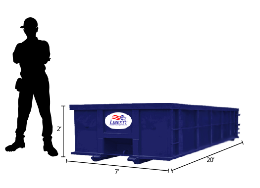 10 yard Liberty Waste Roll Off Dumpster